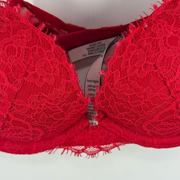 Victoria’s Secret Dream Angels Push up red lace padded bra size 32A - Picture 4 of 6